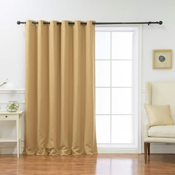 Best Home Fashion Wheat Grommet Blackout Curtain - 80 in. W x 84 in. L