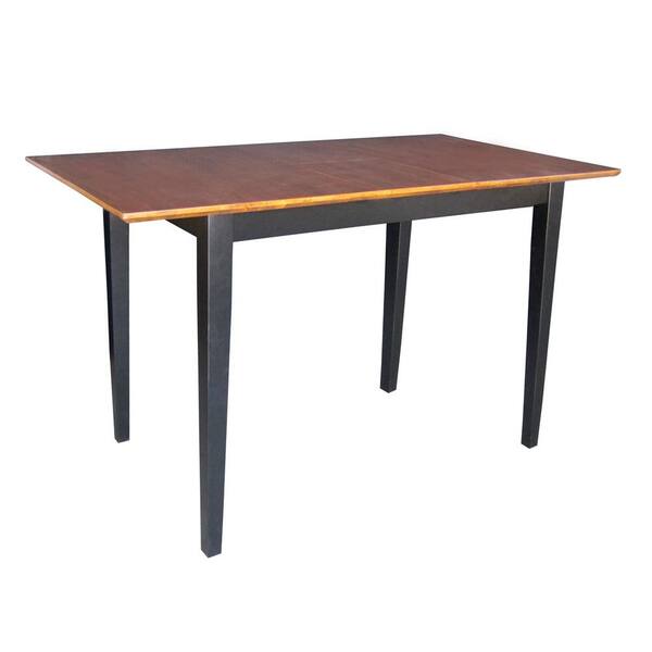 International Concepts Black and Cherry Extendable Pub/Bar Table K57