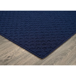 Town Square Navy 9 ft. x 12 ft. Geometric Area Rug