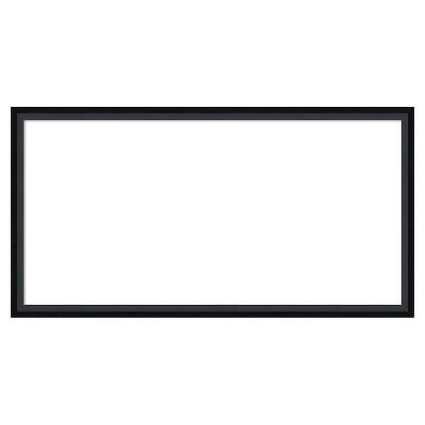 Amanti Art Lucie Black 25 in. x 13 in. Wood Framed Dry Erase Magnetic Memo Board
