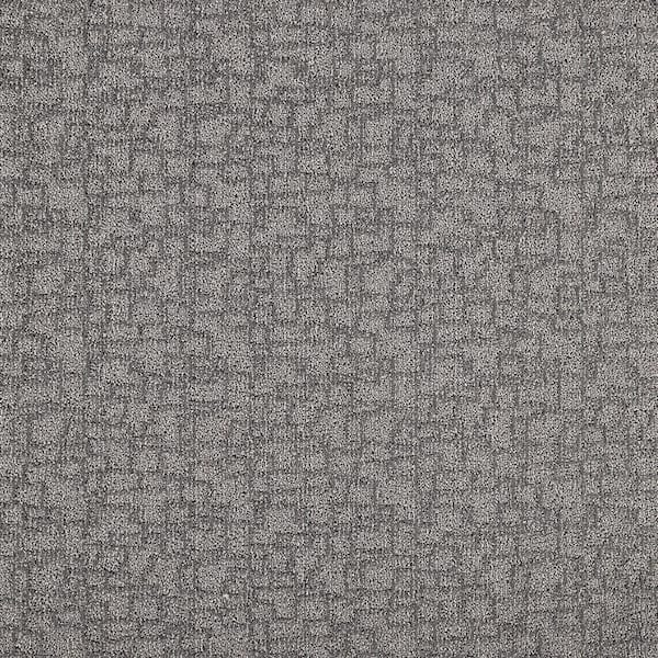 Lifeproof with Petproof Technology Painted Picture - Jasper-Gray 12 ft. 45 oz. Triexta PET Pattern Installed Carpet