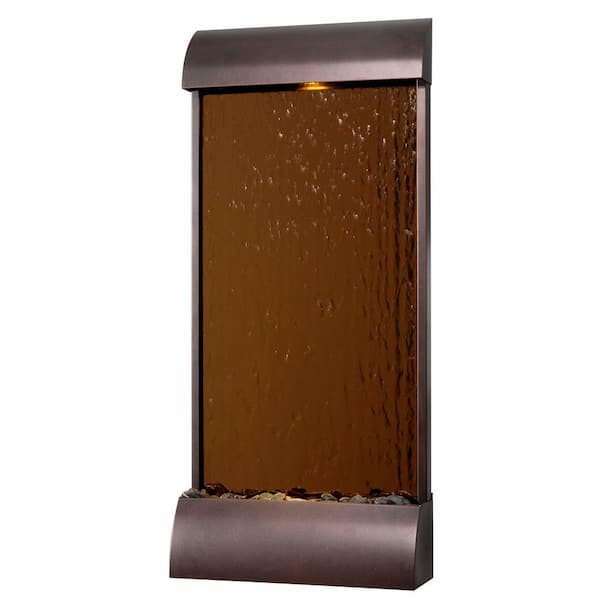 Kenroy Home Aspen 42 in. Bronze/Copper Mirrored Face Floor/Wall Fountain