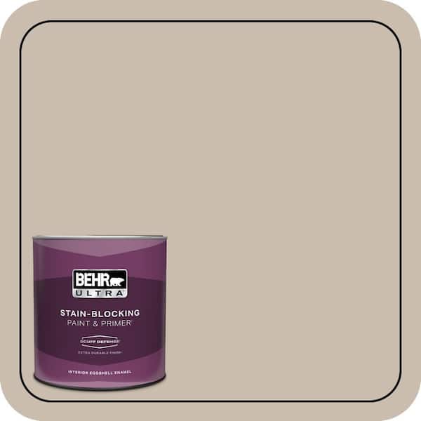 BEHR ULTRA 1 qt. #PPU5-13 Creamy Mushroom Extra Durable Eggshell Enamel Interior Paint & Primer