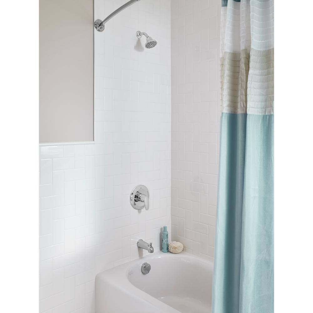 Polished Chrome Wall Mounted Tub and Shower Trim Kit