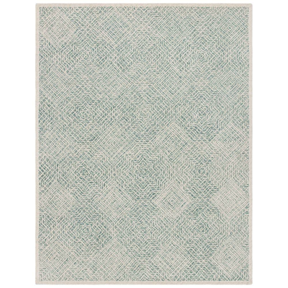 Capri Blue/Ivory 8 ft. x 10 ft. Diamond Geometric Area Rug price history on PriceWatchPro