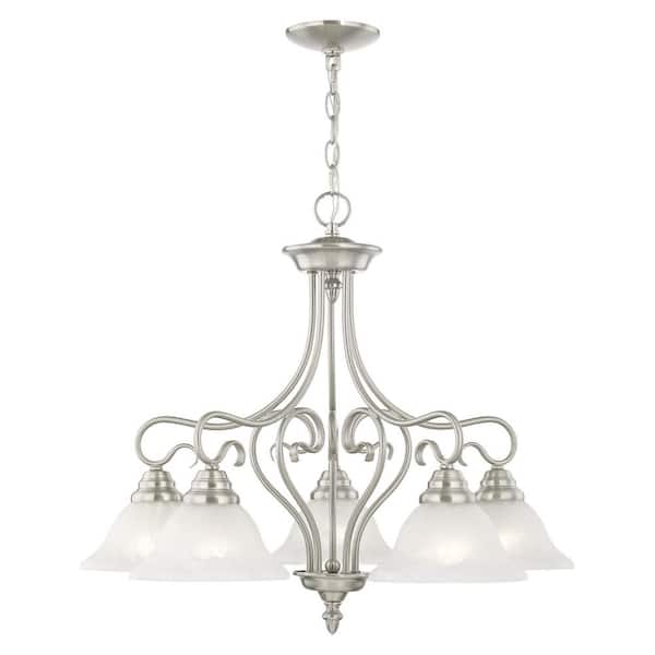 Coronado 5 Light Brushed Nickel Chandelier