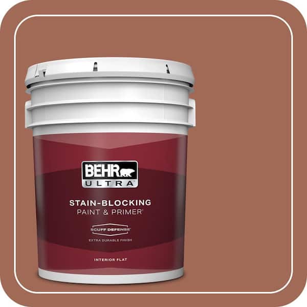 BEHR ULTRA 5 gal. #S180-6 Perfect Penny Extra Durable Flat Interior Paint & Primer