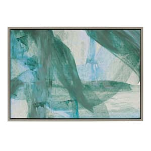 "Sylvie The Looking Glass" by Mentoring Positives 1-Piece Framed Canvas Abstract Art Print 33.00 in. x 23.00 in.