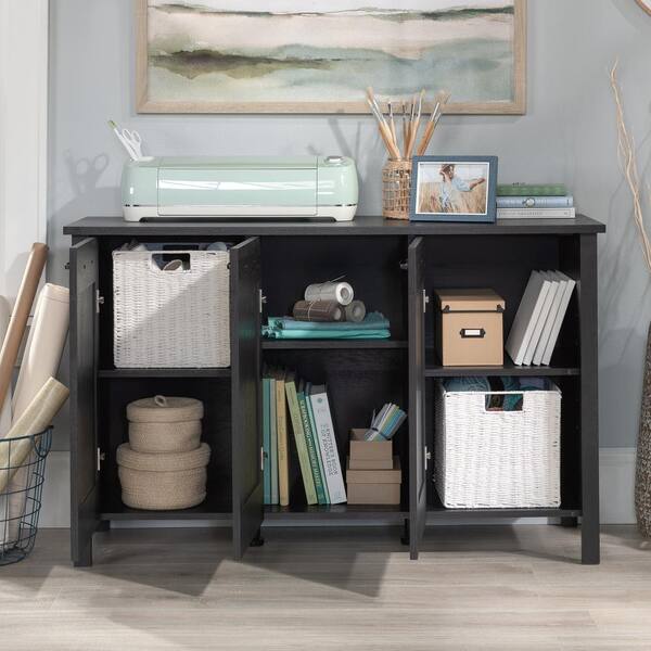 SAUDER Select Raven Oak 30 in. H Accent Storage Cabinet with 3