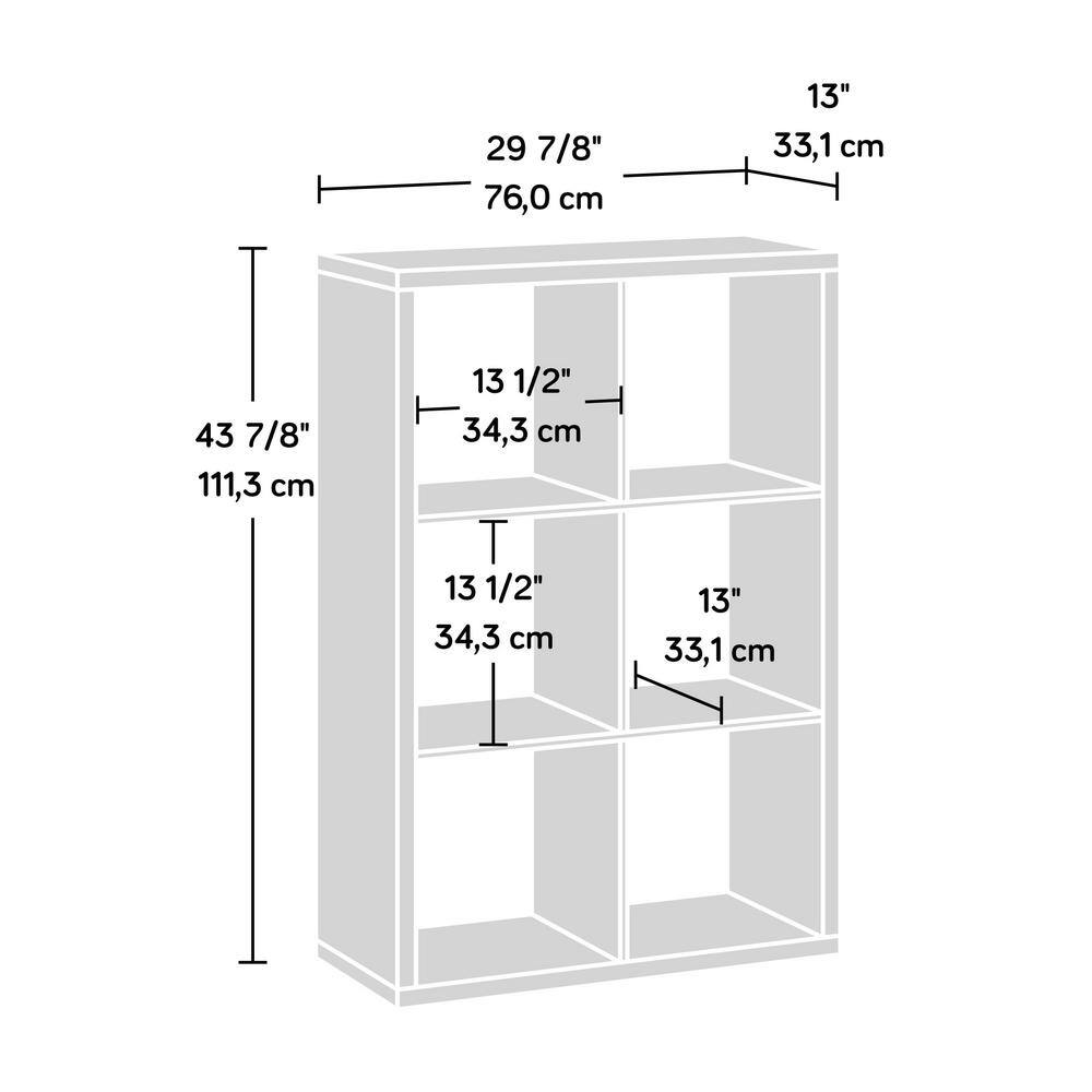 Rural Pine 6-Cube Adjustable Organizer Storage Bookcase