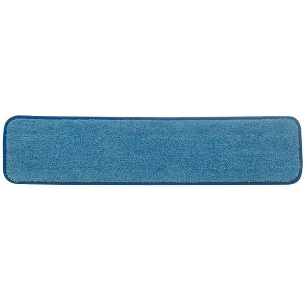 Rubbermaid Commercial Products HYGEN 24 in. Blue Microfiber Damp Room Flat Mop Head