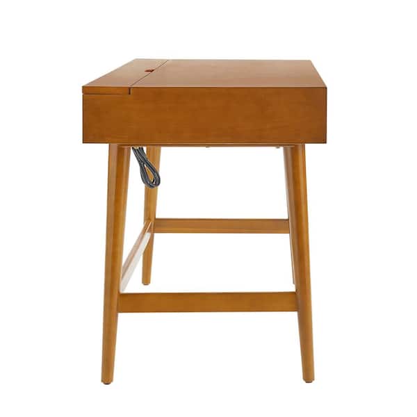 JAYDEN CREATION Tommy 48 in. Rectangular Acorn Wood 3-Drawer
