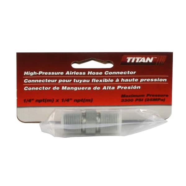 TITAN 1/4 in. Airless Paint Spray Hose Coupler 0516713 - The Home