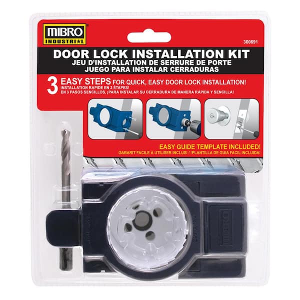 MIBRO 366301 Ultimate Door Lock and Hinge Installation Kit for Metal Doors
