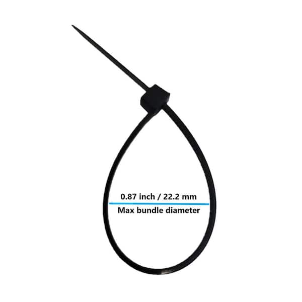 Micro Connectors, Inc 4 in. Cable Zip Tie 17 lbs. Multi-Purpose