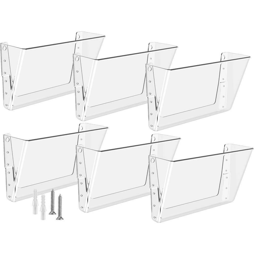 Podafu Magnetic Book Shelf 2 Pack Magnetic Shelf For Fridge Whiteboard Magnetic File Holder Acrylic Wall Shelf Acrylic Shelf Clear Floating Shelves Acrylic Floating Shelves