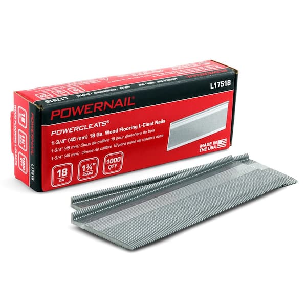 POWERNAIL 1-3/4 in. x 18-Gauge Glue Collated L-Shaped Cleat Nails