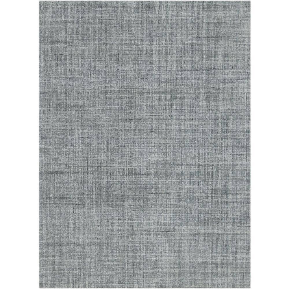 Laurice Kate Sea Blue 2 ft. x 3 ft. Transitional Plaid Area Rug