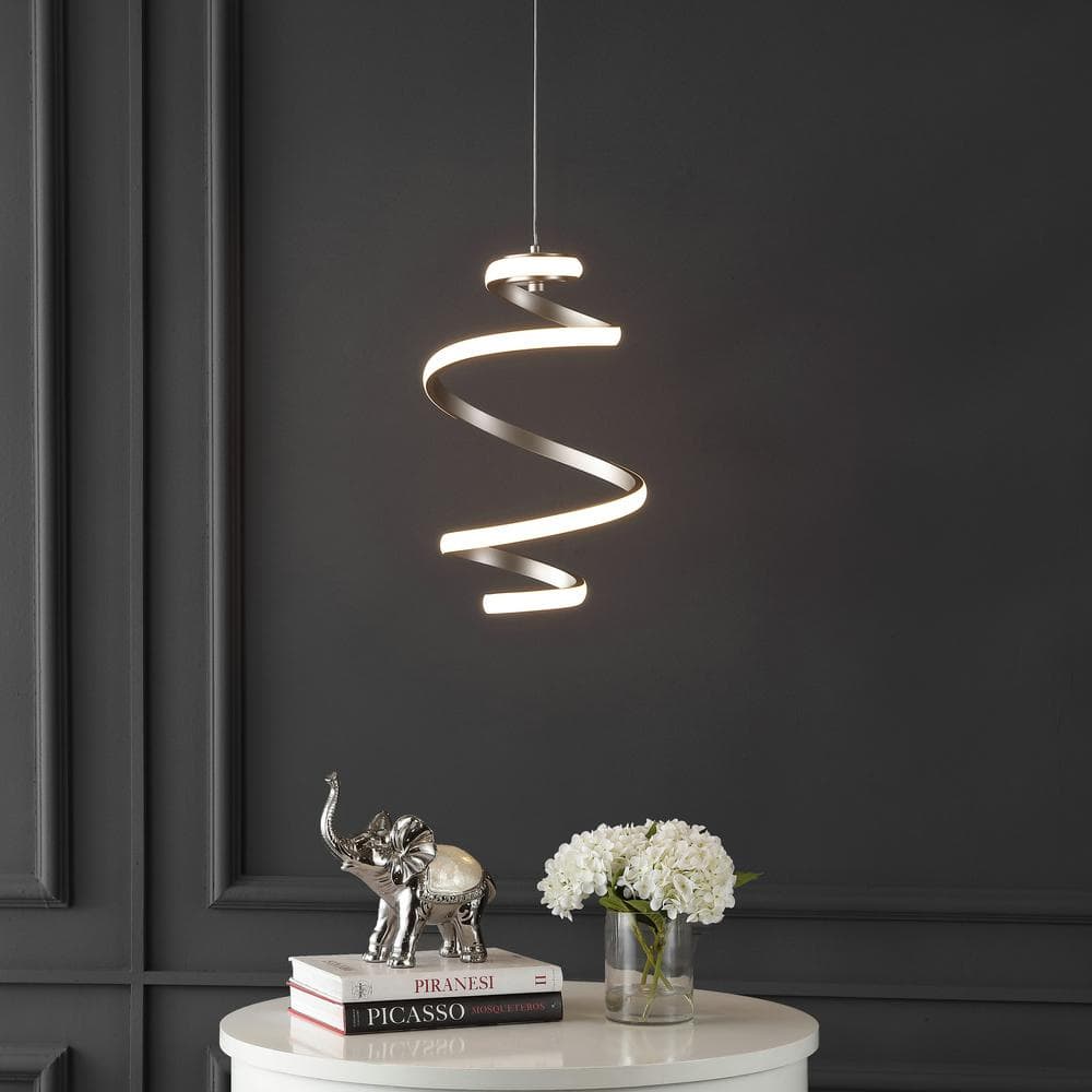 11" Silver Modern Minimalist Aluminum LED Pendant Light