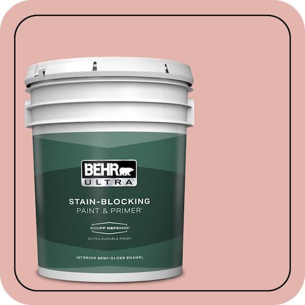 BEHR ULTRA 5 gal. Home Decorators Collection #HDC-SP16-09 Dahlia Extra Durable Semi-Gloss Enamel Interior Paint & Primer