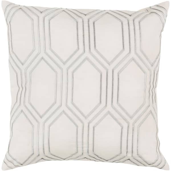 Artistic Weavers Avalon Ivory Geometric Polyester 18 in. x 18 in. Throw Pillow