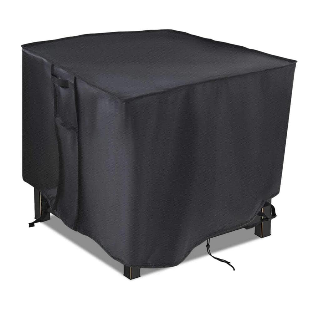  28 inch Waterproof Firepit Covers Square Gas Fireplace for Propane