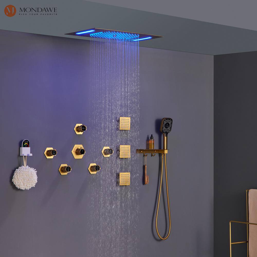 AquaRhapsody Thermostatic All-In-One Kit with Rough in-Valve