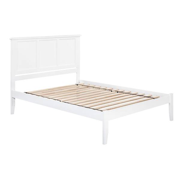 AFI Madison White Queen Platform Bed with Open Foot Board AR8641002 ...