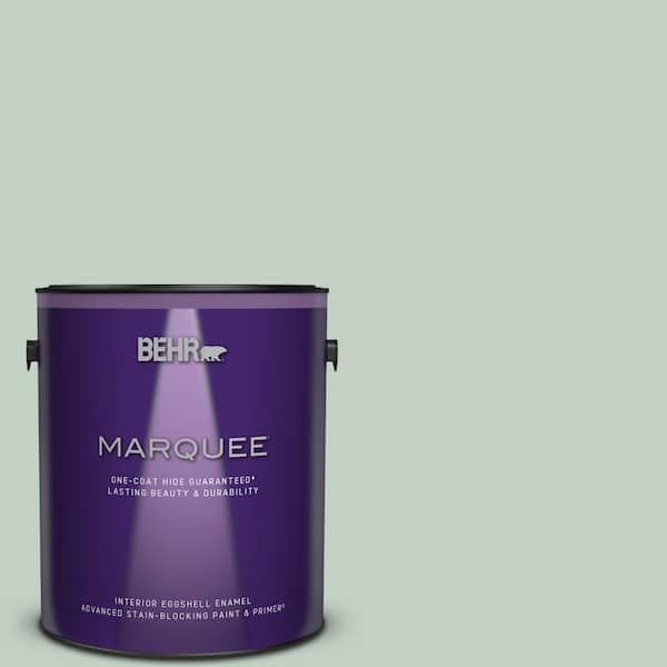 BEHR MARQUEE 1 gal. #PPU11-13 Frosted Jade One-Coat Hide Eggshell Enamel Interior Paint & Primer