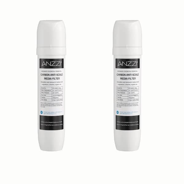 Universal-Fit Instant Hot Water Dispenser Under-Sink 6-Month Standard Water Filter Cartridge Replacement (2-Pack)