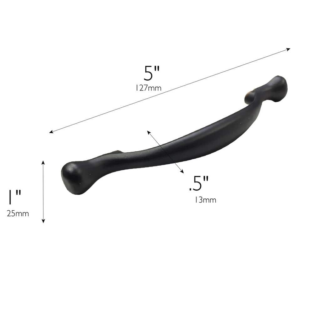 Oil Rubbed Bronze 3.75-Inch Bar Cabinet Pulls, 10-Pack