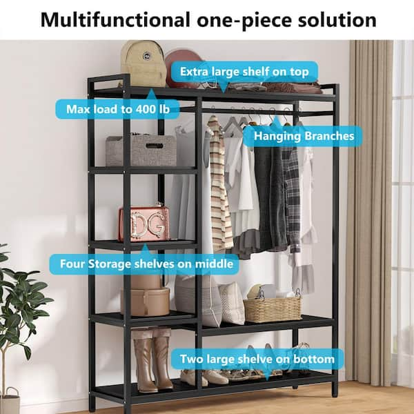 Tribesigns Free-standing Closet Organizer with 6 Storage Shelves