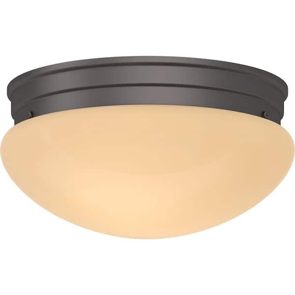 Volume Lighting Trinidad 2-Light Antique Bronze Semi-Flush Mount