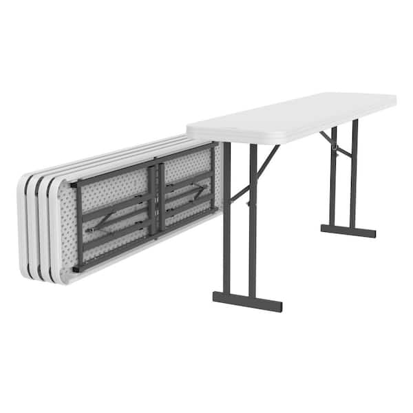 Lifetime 96x30 Commercial White Rectangular Folding Table
