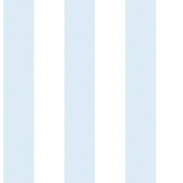 Unbranded Blue/White Smart Stripes 3 Surface Stripe Matte Finish Non-Pasted Vinyl on Non-Woven Wallpaper Sample