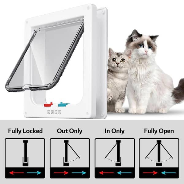 FAWEY TRED INC 6.1 in. W x 6.3 in. H Interior Pet Door for Medium