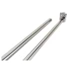 96 in. - 150 in. Polished Chrome Adjustable Closet Rod