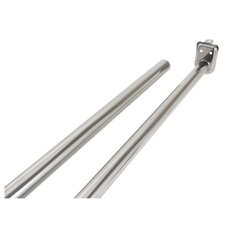 Design House Stainless Steel Adjustable Closet Rod in Polished Chrome