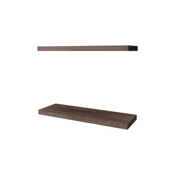 Miscool Avex 31.5 in. W x 9.8 in. D Cognac Wood Solid Decorative
