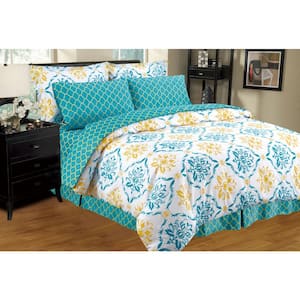 Montana Down Alternative Reversible 8-Piece Bed in a Bag Full Comforter Set
