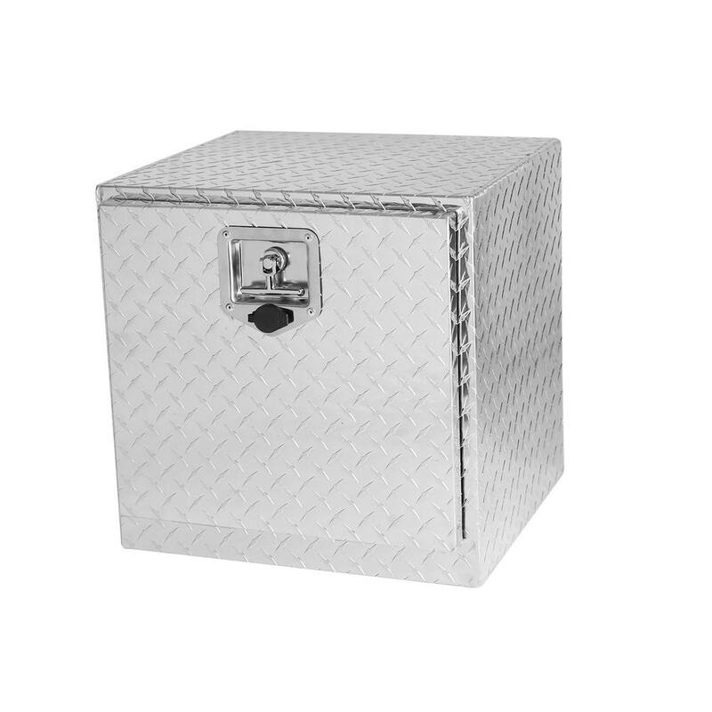 24 Gal. Aluminum Deck Box, Tool Box with T-Handle Lock and Keys