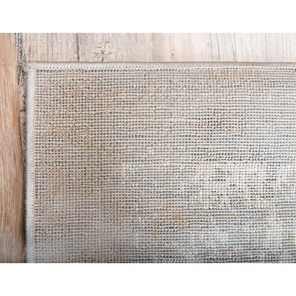 Reversible Easy-Care Synthetic Area Rug in Light Brown, 7' x 10'