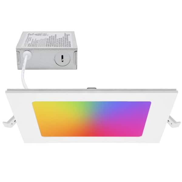 Led recessed rgb color deals changing downlight