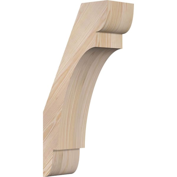 Ekena Millwork 5 1/2"W x 12"D x 24"H Olympic Smooth Knee Brace, Douglas Fir