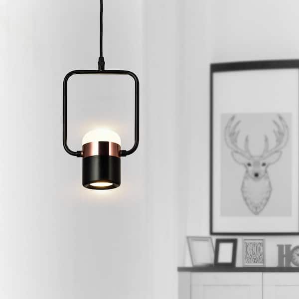 Moxie LED Down Mini Pendant With Black Finish
