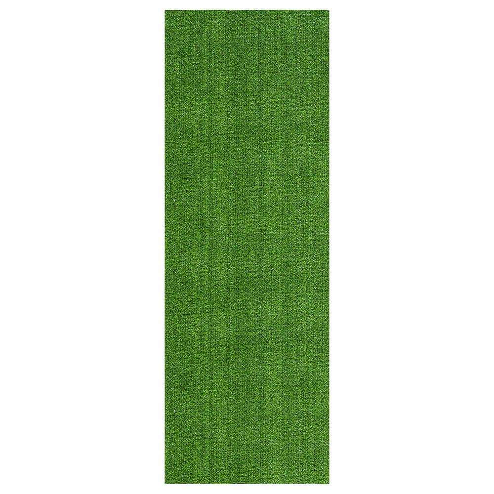 Sweet Home Stores Green 3 ft. x 30 ft. Meadowland Collection Waterproof ...