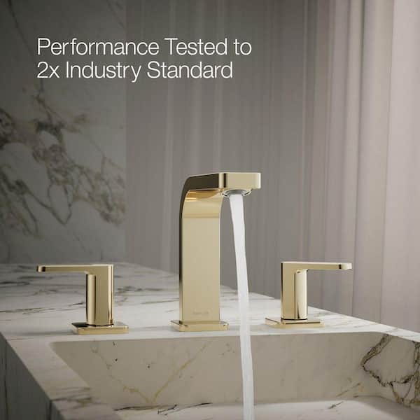 KOHLER Parallel Double Handle 8 in. Widespread 1.0 GPM Bathroom