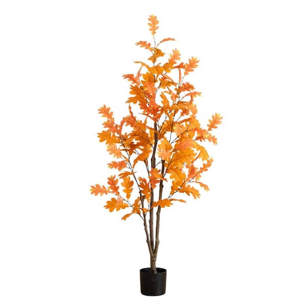 5 ft. Artificial Autumn Oak Tree