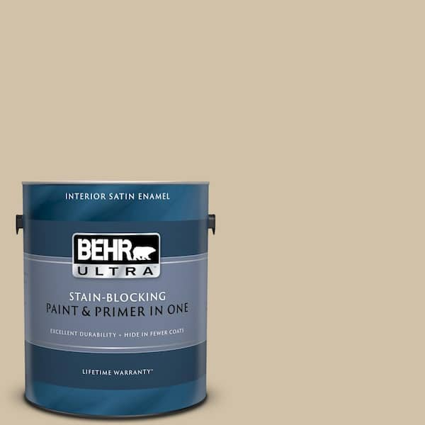 BEHR ULTRA 1 gal. #UL160-17 Baja Satin Enamel Interior Paint and Primer in One