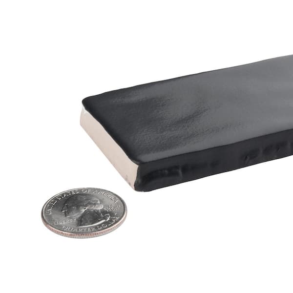 Chester Matte Nero 2 in. x 10 in. Ceramic Wall Tile (13.44 sq. ft./Case)